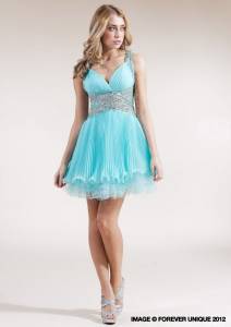 Robe de cocktail bleu
