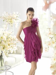 Robe de soiree fushia