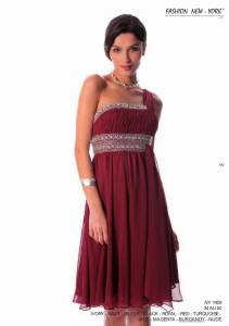 Robe de cocktail bordeau