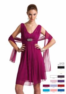Robe en voile courte de soirée : 189 € : 10 coloris