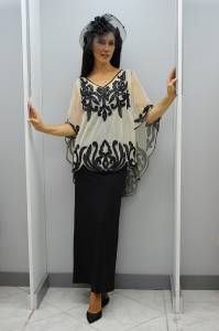 tunique pancho 375 € sur robe longue maille du 38 au 56 - Photo 5