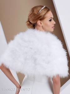 boléro blanc plume marabou à marseille