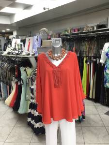 tunique rouge collection été 2016 à Marseille