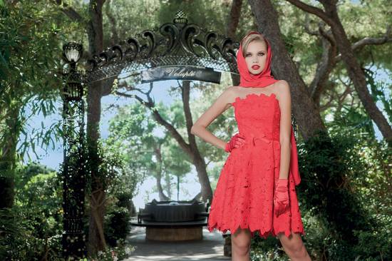 robe rose rouge bustier pour cérémonie à marseille paca