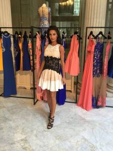 robe cocktail courte de ceremonie , mariage ou soirée a marseille , collection forever unique pour lm gerard