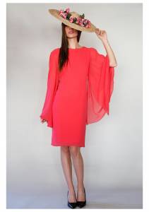 Robe de cocktail colorée, collection printemps été 2016
