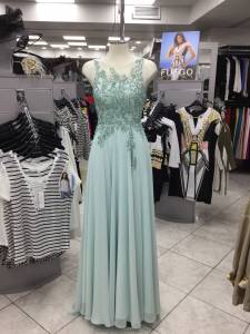 robe bleue claire été 2016 avec perles marseille paca