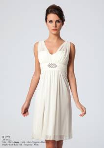 Robes courtes de mariée ou demoiselle d'honneur du XS au 3XL en 12 coloris à 189€
