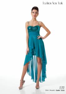 Robe bustier de soirée bas en mousseline chez LM Gerard