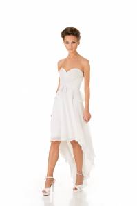 Robe de soirée bustier ivoire fashon new-york