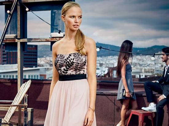 Robe de soirée bustier collection printemps été 2016