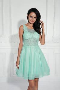 Robe de soirée courte verte