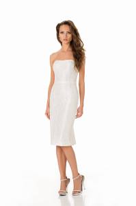 Robe de soirée bustier ivory
