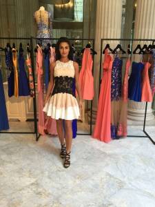 Robe de soirée colorée, collection printemps été 2016
