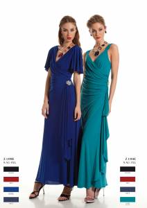 Robe longue pour mariage ou croisière : 275 € : 4 coloris : du 38 au 52
