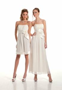 Robe blanche de soirée et ceremonie collection 2015 à Marseille
