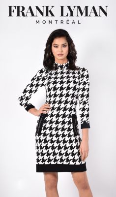 frank lyman robe à motif 