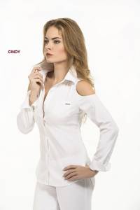 Chemise en coton stretch blanc pour 99€
