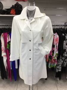 Ciré blanc pour dame imperméable modèle CLAUDIA : 239 € : DU 36 AU 52 