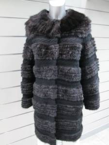manteau fourrure vison et tricot du 38 au 50 : 1895 €