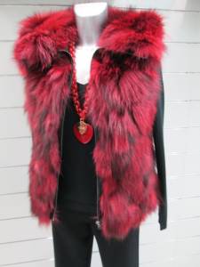 gilet sans manches fourrure marseille renard : 3 coloris