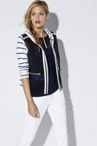pantalon femme taille haute , collection bleu blanc rouge 2016
