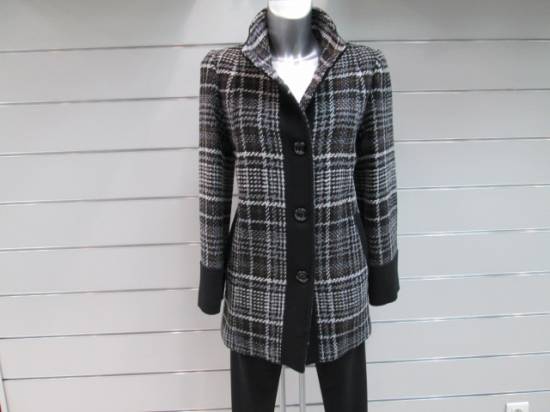 manteau femme à carreaux d'hiver