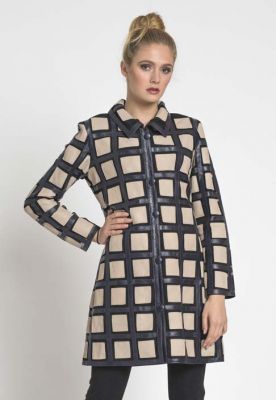 veste cuir damier akhesa marseille aix en provence