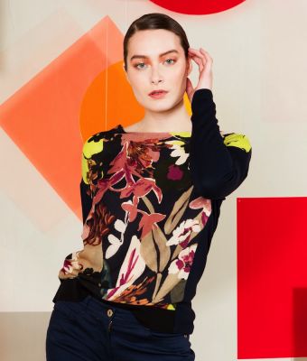 Bleu Blanc Rouge pull motifs