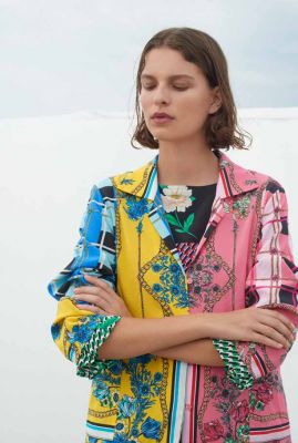 chemise couleur rose jaune