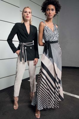 Edas robe longue et pantalon blanc