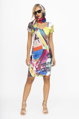 Eroke robe courte imprimée fashion