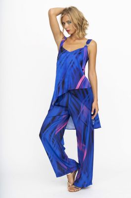 Eroke pantalon et tunique bleu