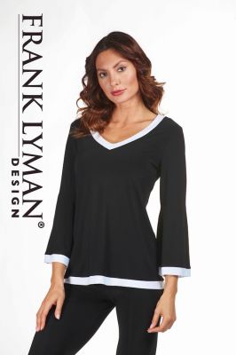 tunique noir et blanche Frank Lyman