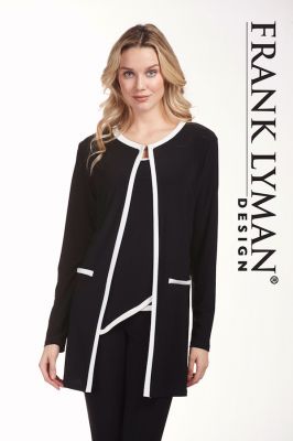 ensemble veste robe noir Frank Lyman