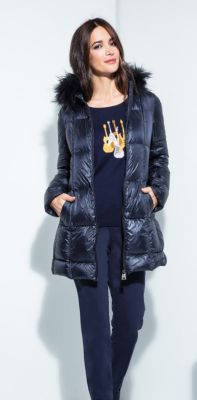 manteau fourrure capuche Fuego Woman
