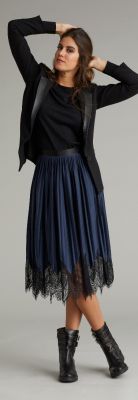jupe longue satin
