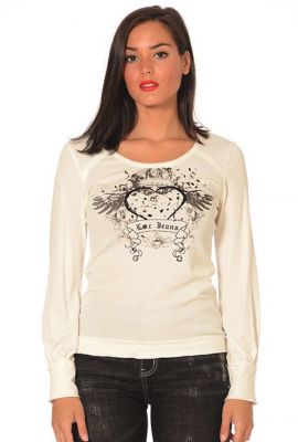 leslie monte carlo pull manches longues écru