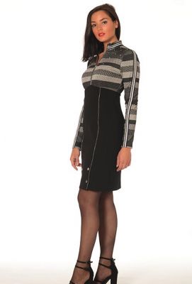leslie monte carlo robe bicolore
