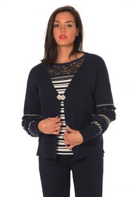 leslie monte carlo gilet bleu
