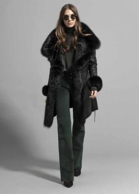 manteau long noir