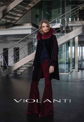 manteau long bleu bordeau