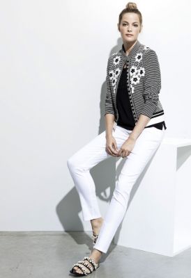 Pantalon blanc femmes collection printemps été 2018