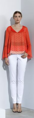 Pantalon blanc femmes collection printemps été 2018
