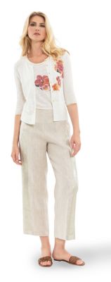 pantalon large blanc