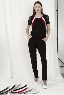 Pantalon noir femmes collection printemps été 2018