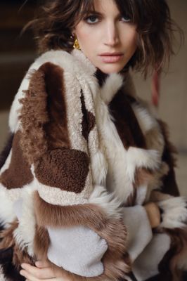 R-Internationale manteau fourrure
