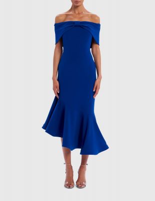 Robe bleu cérémonie soirée  collection printemps été 2020