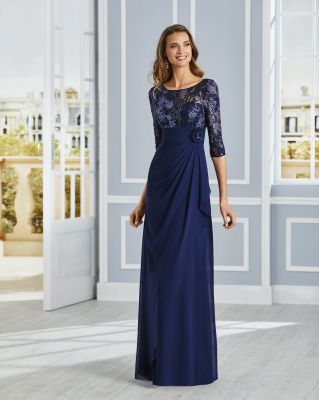 Robe bleu cérémonie soirée  collection printemps été 2020