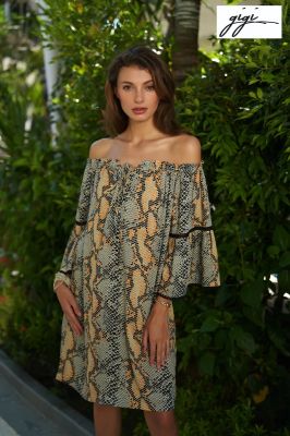 Robe de soirée imprimée à motifs collection printemps été 2020